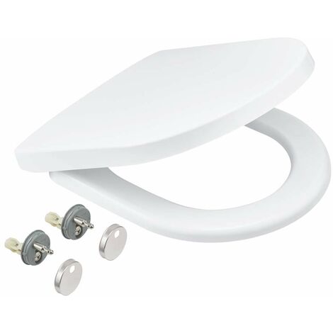 Grohe – Abattant WC SoftClose en Duroplast blanc alpin – Installation facile avec kit inclus – 42473000