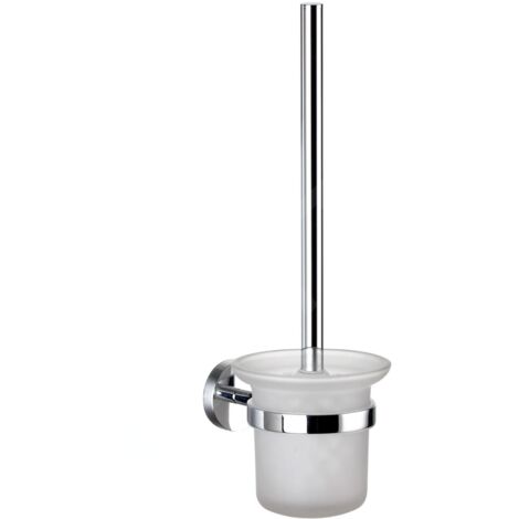 kielle Oudee - Brosse WC murale avec support, verre mat/chrome 40502000 (1/4)