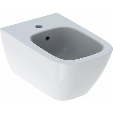 Geberit Smyle Square - Bidet suspendu avec trop-plein, blanc 500.209.01.1 (1/3)
