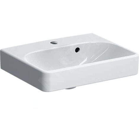 Geberit Smyle Square - lavebo 450x360 mm, avec trop-plein, trou pour robinetterie, blanc 500.222.01.1