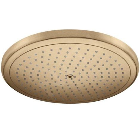 Hansgrohe – Pommeau de douche 280 mm – Jet RainAir – Économie d'eau – Bronze brossé – Montage au plafond ou mur (1/5)