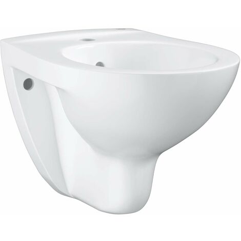 Grohe – Bidet suspendu céramique sanitaire blanc alpin – Dimensions 370 x 410 x 526 mm – Fixation cachée – Surface facile à entretenir (1/5)