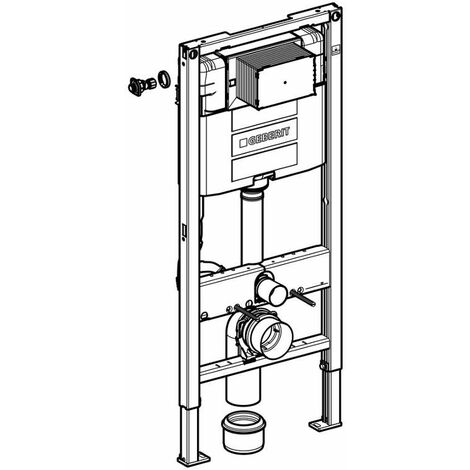 Geberit Duofix - Bâti-support pour WC suspendu, 112 cm, réservoir encastré Omega 12 cm 111.060.00.1