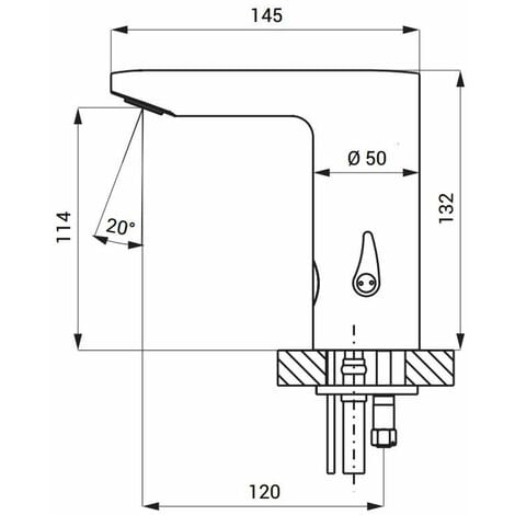 Sanela Robinet infrarouge - Mitigeur de lavabo automatique