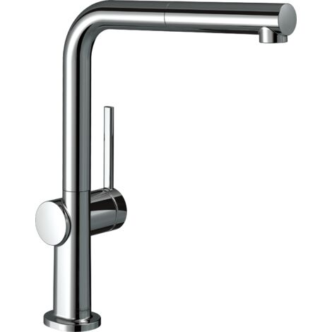 Hansgrohe – Mitigeur d'évier Talis avec bec extractible – EcoSmart – jet laminaire – rotation 360° – flexible Quick-Connect – 72845000 (1/6)