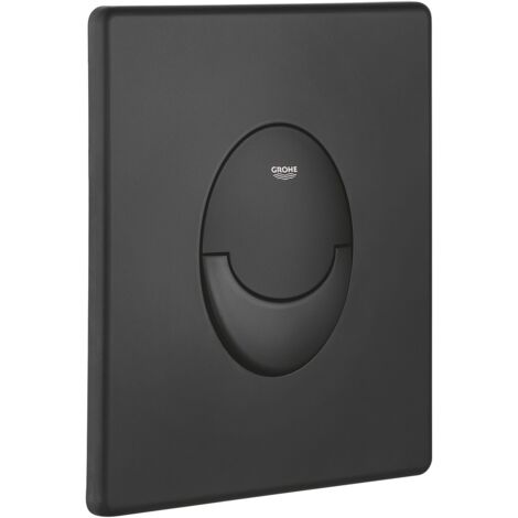 Grohe – Plaque de commande WC double touche noir mat – Dimensions 156 x 197 mm – ABS – Montage vertical – Technologie EcoJoy pour économie d'eau - 38964KF0