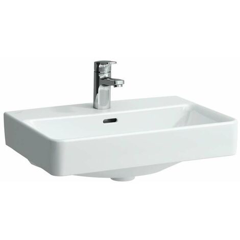 Laufen Pro S - Lavabo Compact, 55x38 cm, 1 trou pour robinetterie, blanc H8189580001041 (1/5)