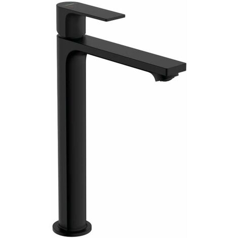 Hansgrohe – Mitigeur de lavabo noir mat avec vidage – Monocommande EcoSmart – Débit 4 l/min – Longueur bec 169 mm – 72591670