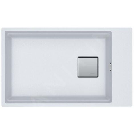 Franke Kubus 2 - Évier en fragranit KNG 110-62, 76x46 cm, blanc artic 125.0512.517 (1/3)