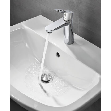 Mitigeur Lavabo GROHE Bauloop 23335000 Chromé - Monotrou, Levier Métal, EcoJoy 5L/min