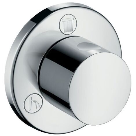 Hansgrohe – Vanne d’arrêt encastrée Trio/Quattro – Finition chromée – Compatible avec corps de base 15981180 – 15932000