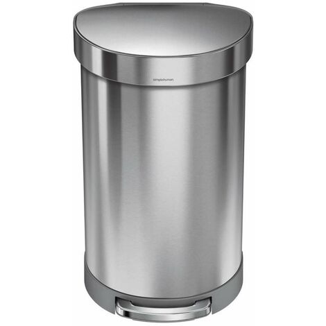 Simplehuman - Poubelle 45 l, inox brossé CW2030 (1/5)