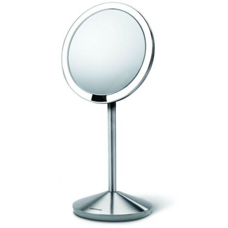 Simplehuman - Miroir cosmétique de voyage avec éclairage LED, inox ST3004 (1/5)