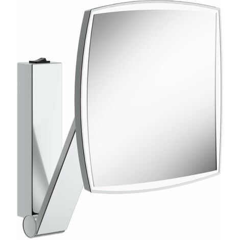 Keuco Miroirs cosmétiques - Miroir mural cosmétique avec éclairage LED, chrome 17613019004