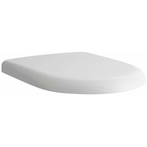 WENKO Abattant WC avec frein de chute Premium Ikaria, abattant WC clipsable  fixation inox, duroplast antibactérien, 37x44,5 cm, blanc mat