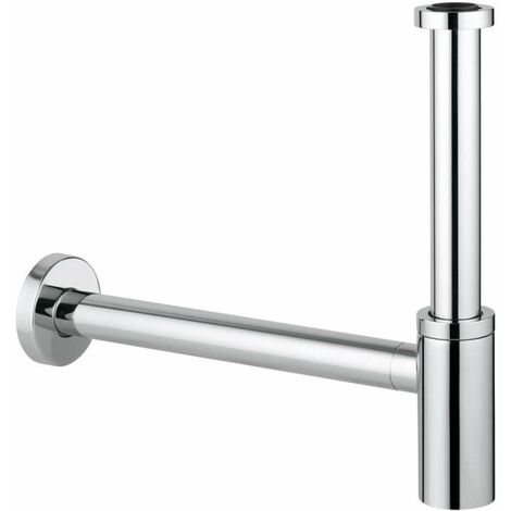 Siphon de lavabo en laiton chromé GROHE StarLight – Bouchon à filetage pour nettoyage facile – Siphon DN 32 – 28912000