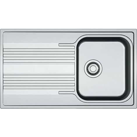 Franke Smart - Évier en inox SRX 611-86, 860 x 500 mm, siphon 101.0395.016