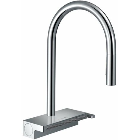 Robinet de cuisine avec douchette HANSGROHE Aquno Select M81 170 3 jets chromé