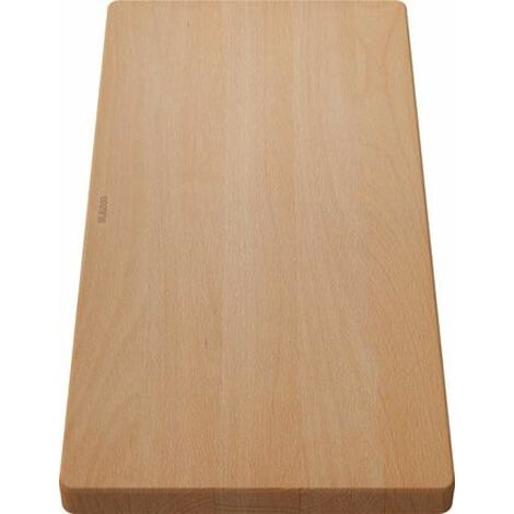 Blanco – Planche à découper hêtre massif 530x260 mm – À poser sur évier – Épaisseur 28 mm – Agrandit le plan de travail
