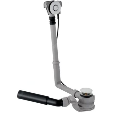 Geberit Accessoires - Garniture de vidage et de trop-plein pour baignoire, PushControl, longueur 260 mm, chrome 150.755.21.6 (1/5)