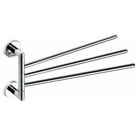 Sapho X-Round - Porte-serviettes rotatif, longeur 42 cm, chrome XR407 (1/4)