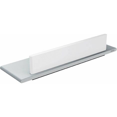 Keuco – Étagère de douche 328mm – Aluminium argent anodisé – Montage mural avec fixations cachées – Raclette en verre intégrée