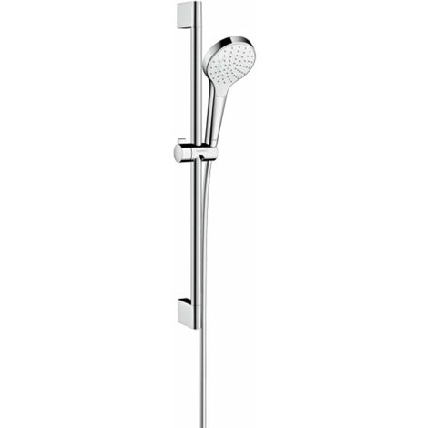 Hansgrohe Croma Select S - Set de douche 1 jet, 0,65m, blanc/chrome 26564400 (1/6)