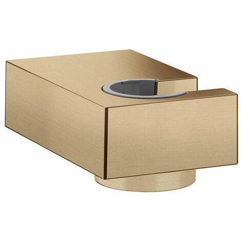 Hansgrohe – Support mural pour douchette universel E – Métallique – Pour flexibles avec écrou conique – 28387140 (1/3)