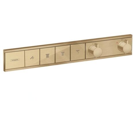 Hansgrohe RainSelect - Mitigeur encastré pour 4 sorties, bronze brossé 15382140