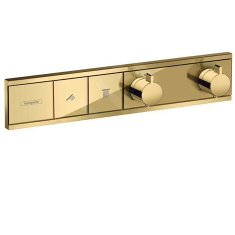Hansgrohe RainSelect - Mitigeur encastré pour 2 sorties, aspect d'or poli 15380990 (1/3)