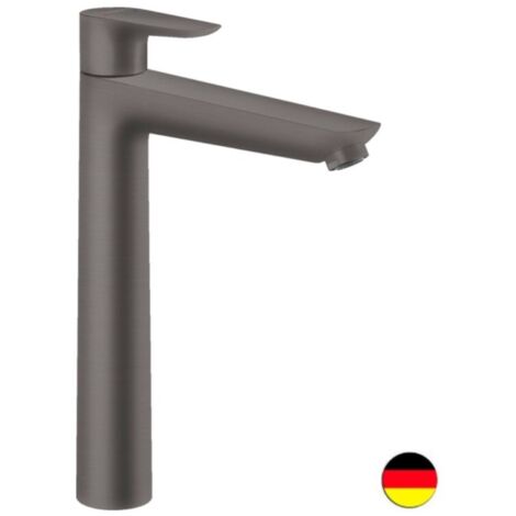 Hansgrohe Talis E - Mitigeur de lavabo avec tirette de vidage, noir chromé brossé 71716340