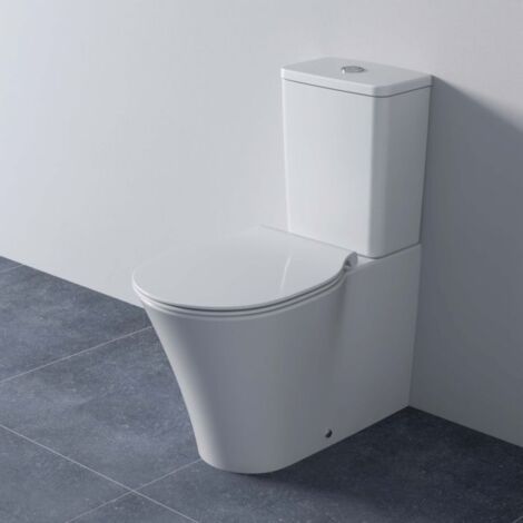 Ideal Standard – Siège de WC sandwich ultra plat en Duroplast blanc – Charnières en acier inoxydable – Montage par le haut – Facile à nettoyer - E036501