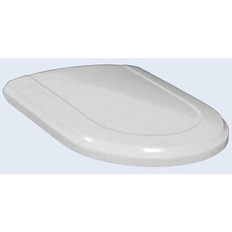 Villeroy & Boch Hommage - Abattant de WC avec couvercle, avec Ceramicplus, blanc - abattant, charnières en acier allié 8809S1R1