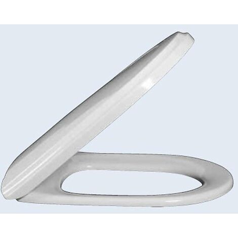 Villeroy & Boch Hommage - Abattant de WC avec couvercle, avec Ceramicplus, blanc - abattant, charnières en acier allié 8809S1R1