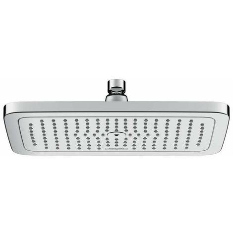 Hansgrohe – Douche de tête E 280 280mm – Jet RainAir pour gouttes douces – Technologie EcoSmart pour économie d'eau – 26258000