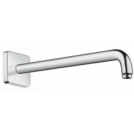 Hansgrohe – Bras de douche chrome 39 cm – Montage mural avec rosace – Raccord G 1/2'' – Saillie 389 mm – 27446000