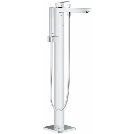 Grohe Eurocube - Mitigeur de baignoire au sol, avec accessoires, chrome 23672001 (1/6)
