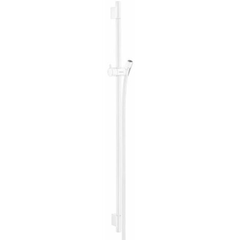 Hansgrohe Unica'S - Barre de douche 90 cm avec flexible, blanc mat 28631700