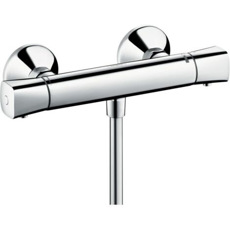 Hansgrohe – Mitigeur thermostatique de douche 13122000 – Finition chrome – Cartouche thermostatique – Débit 17 l/min – Limiteur à 40 °C (1/6)