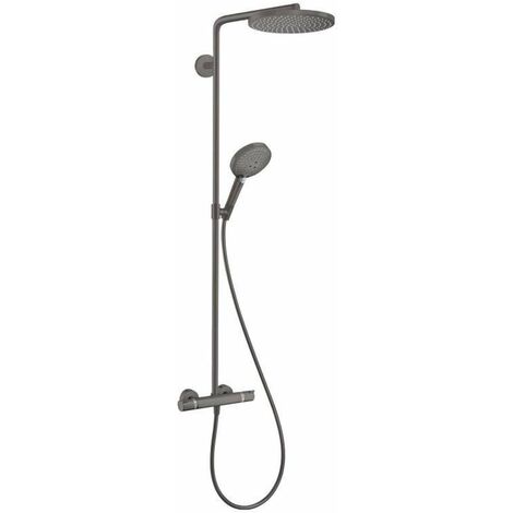 Douchette hansgrohe Raindance Select S 240 – Jet PowderRain doux – Support réglable – Flexible Isiflex 1,60m – Installation en saillie