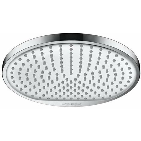 Hansgrohe – Douche de tête S 24 cm – Jet pluie – Système anti-calcaire QuickClean – Montage plafond ou mur – 26723000 (1/10)