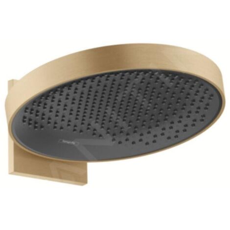 Hansgrohe Rainfinity - Douche de tête 360 avec raccord mural, 1jet, bronze brossé 26230140