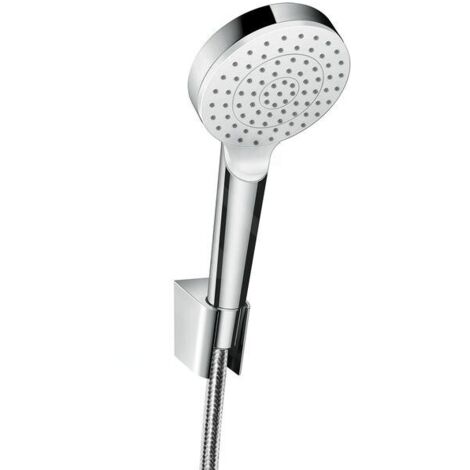 Hansgrohe Crometta - Set de douche 1jet 9 l/min. avec support Porter, 125 cm, blanc/chrome 26568400 (1/5)
