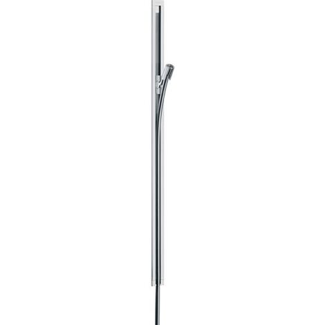 Hansgrohe – Barre de douche Raindance 90 cm – Profilé plat en aluminium – Flexible de douche 160 cm – Curseur autobloquant et réglable