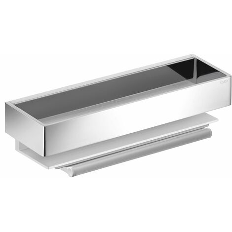 Keuco – Étagère avec raclette murale 30 cm – Finition chrome anti-corrosion – Installation facile avec kit de vissage – 11159010000
