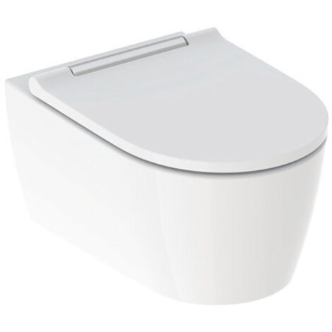 WC suspendu Geberit ONE TurboFlush – Céramique sanitaire – Profondeur 540mm – Réglage flexible de la hauteur 41-45cm – Fixation invisible