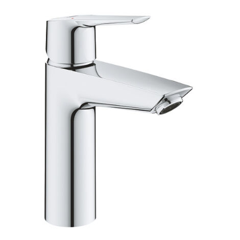Mitigeur de lavabo à levier M – Montage monotrou – GROHE SilkMove cartouche céramique 28 mm – Limiteur de débit ajustable – 24204002