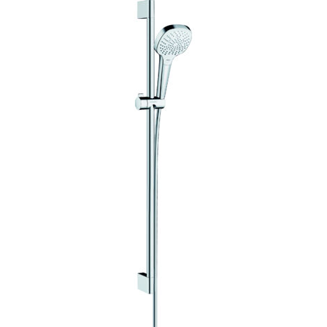 Hansgrohe Croma Select E - Set de douche Multi EcoSmart 9l/min 0,90m, blanc/chrome 26591400 (1/10)