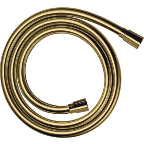 Hansgrohe – Flexible de douche Isiflex 1,60 m – Aspect doré poli – Protection anti-torsion – Raccord G ½ – 28276990