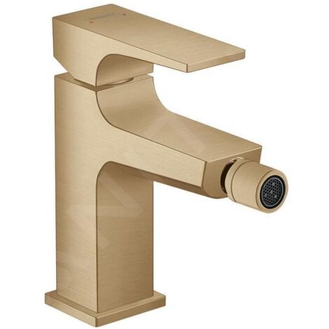 HANSGROHE Mitigeur bidet poignée manette, bonde Push-Open bronze brossé (1/5)